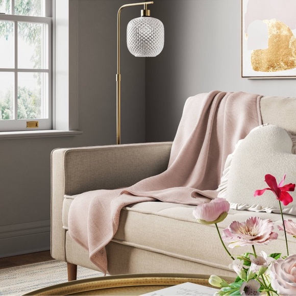 Threshold Blush Gauze Throw Reverse Blanket - Picture 5 of 9